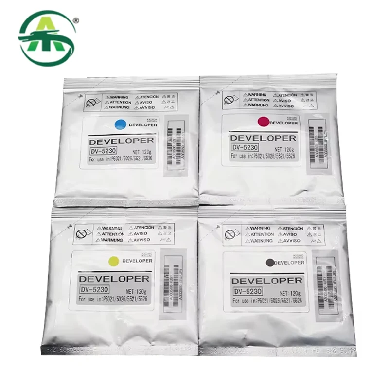 DV5230 Developer Powder para Kyocera, alta qualidade, M5021, 5221, P5018, 5026, PA2100, 120g por saco, 1pc