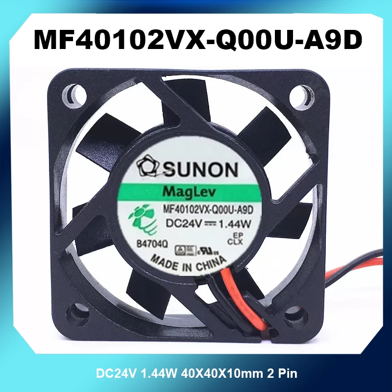 4010 Cooling Fan MF40102VX‑Q00U‑A9D DC24V 1.44W 40X40X10mm 2 Pin Replacement Inverter Equipment Fan