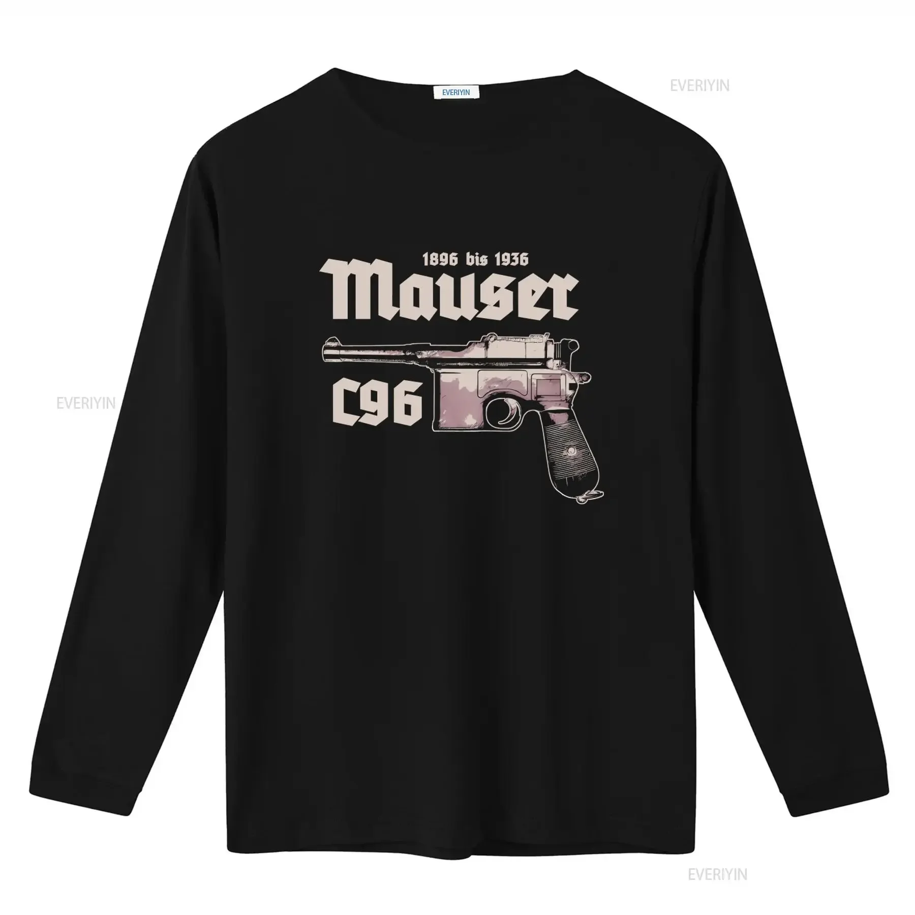 Vintage Mauser C96 T Shirt 1896 1936 Germany Self Loading Pistol Design vintage Washed graphic Versatile Casual