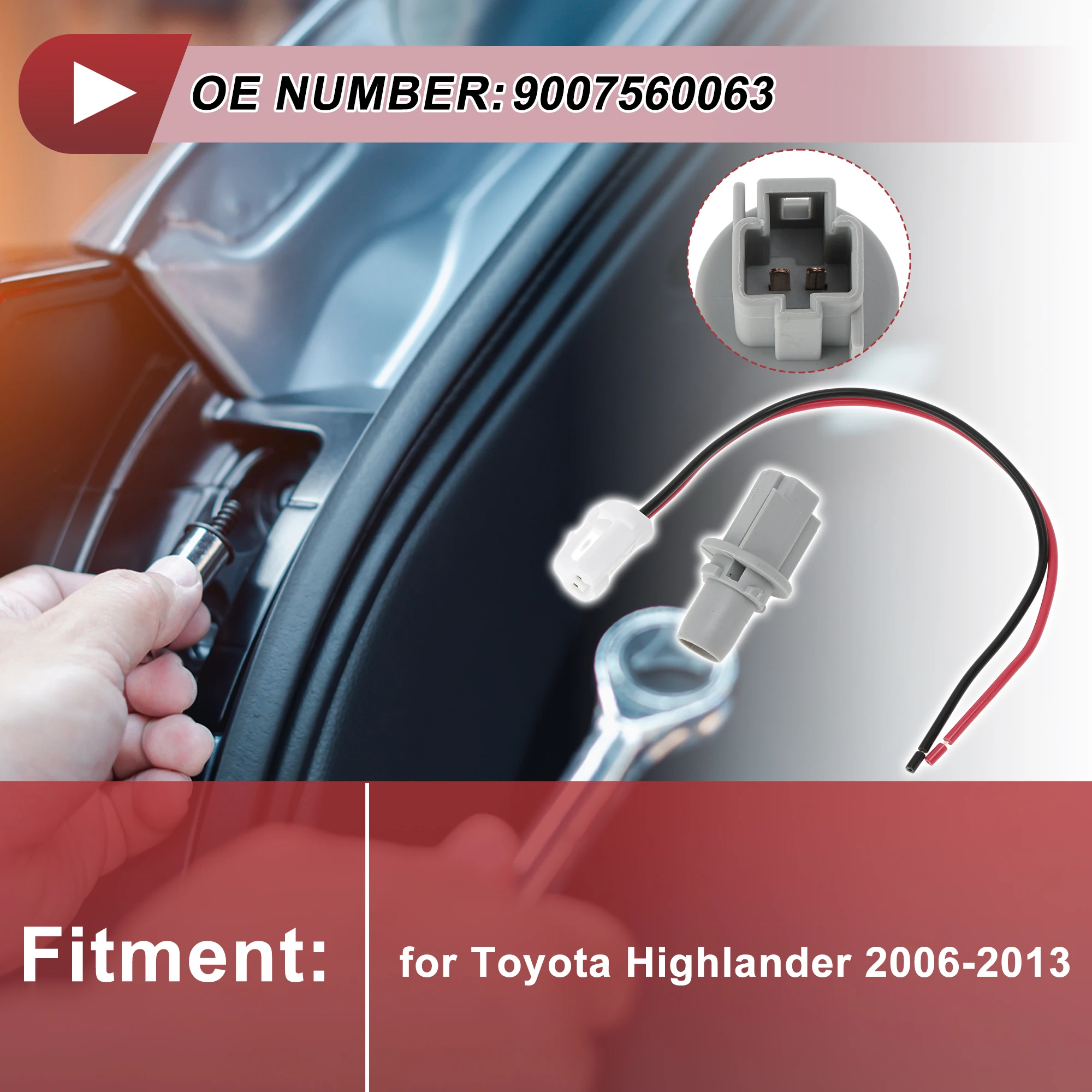 

UXCELL установка гнезда резервного фонаря заднего хода для Toyota Highlander 06-13 No 9007560063