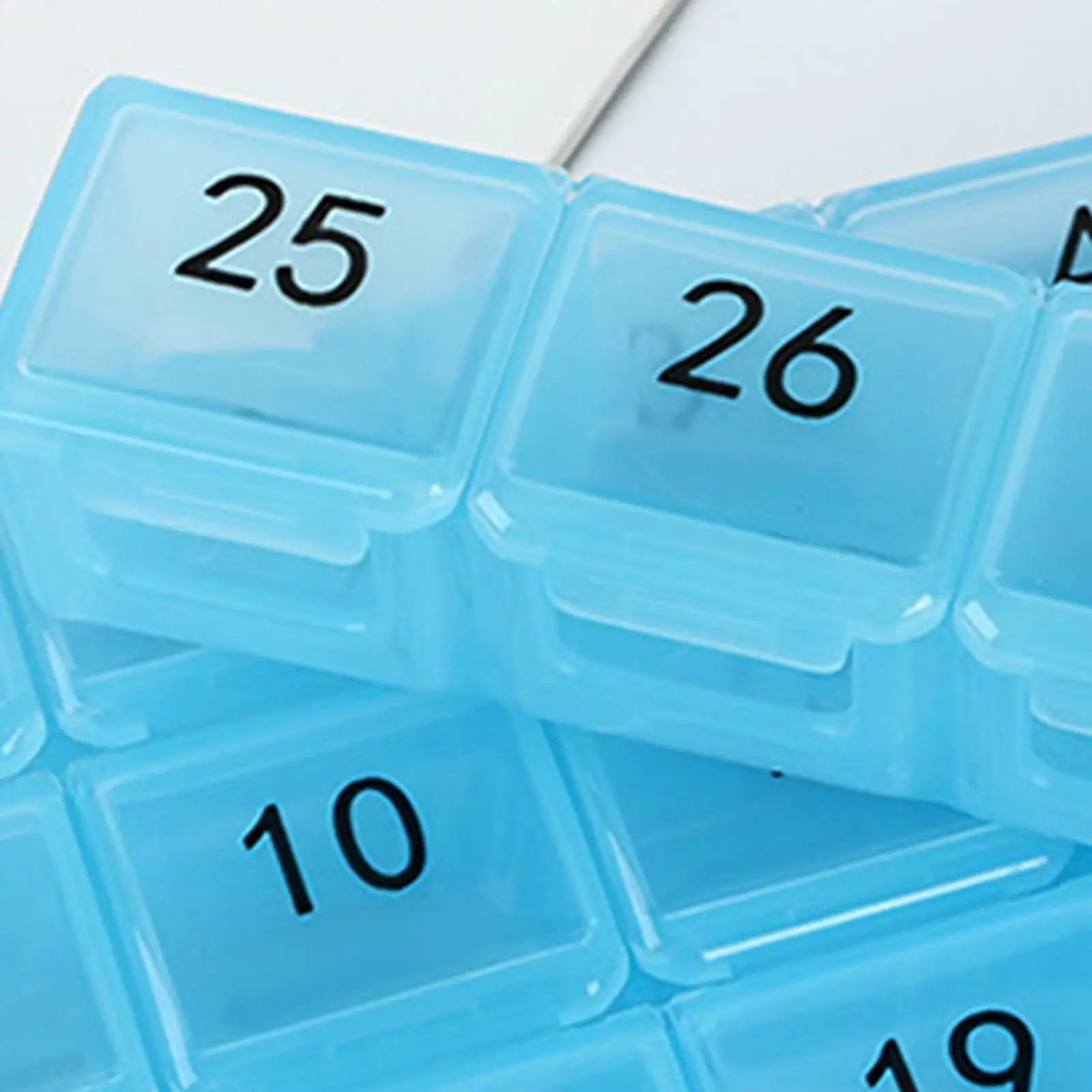 Monthly Pill Organizer 31 Day 31 Slots Small Compartments Portable Holder Pill Case for Travel Supplements Fish Oil Medications