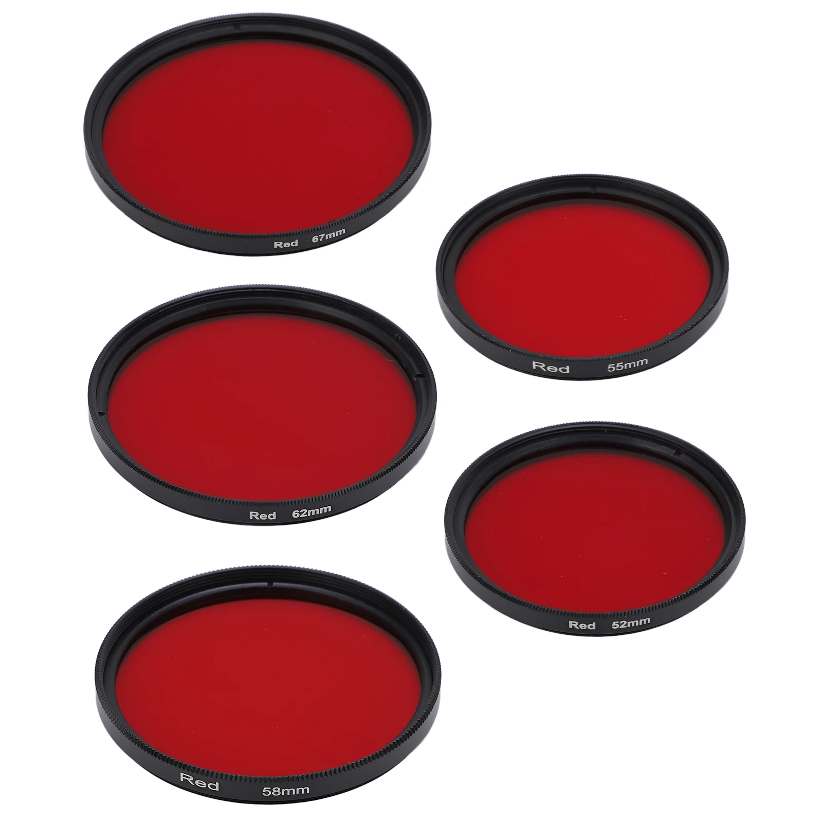 Threaded Camera Lens Filter Full Red Color Filter Optical Glass for Nikon Camera Lens new