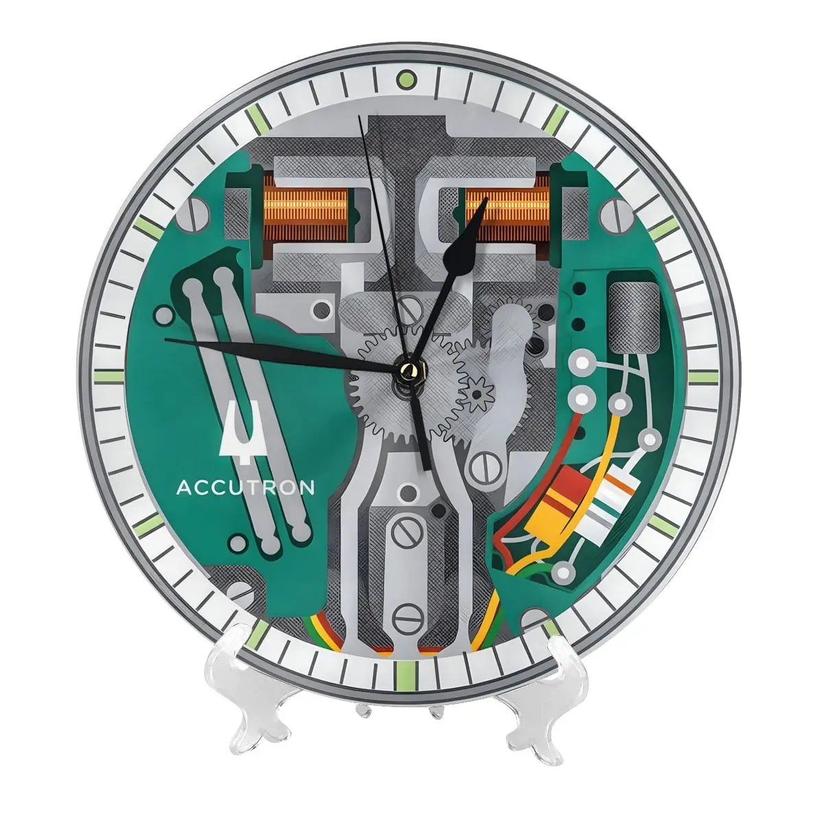 Accutron 214 Spaceview Wall Clock Modern 3D for Home Office Hotel Restaurant School Decoration