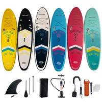 Inflatable Stand up Paddle Board Sup Surfboard Water Sport Kayak Surf Set with Paddle Board Tail Fin Foot Rope Inflator and Bag