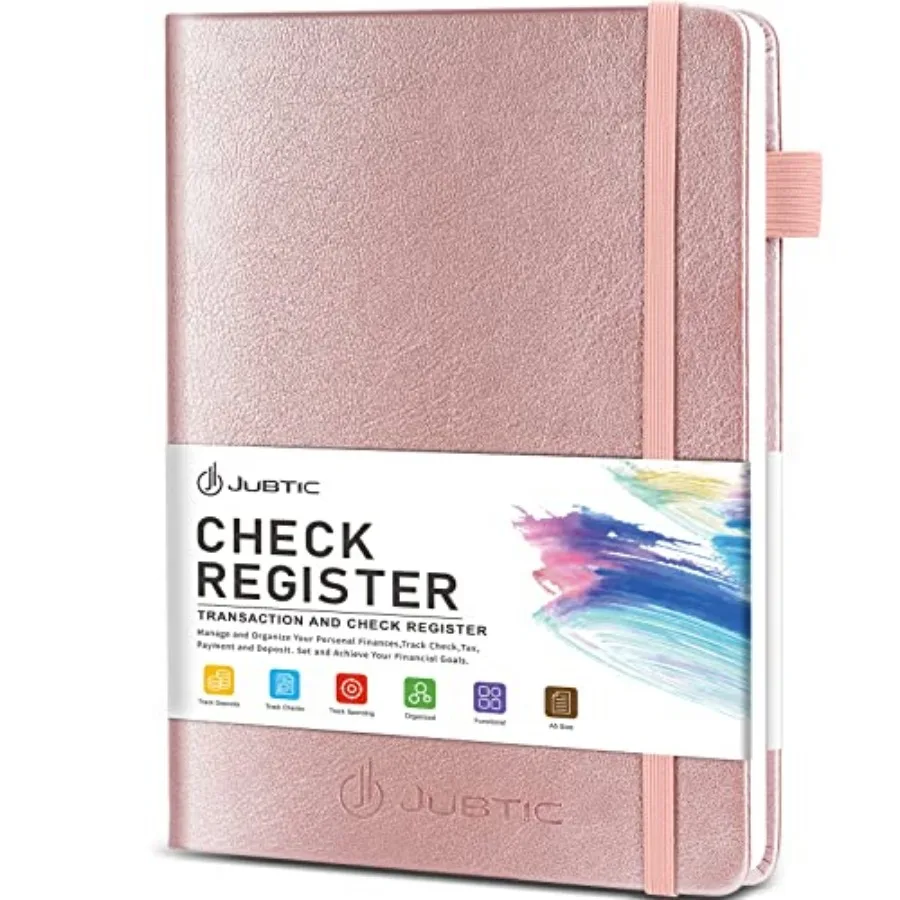 Check Registers for Personal Checkbook, Checkbook Log with Debit Card and Transaction Registers for Work Use, Simple Account Tr