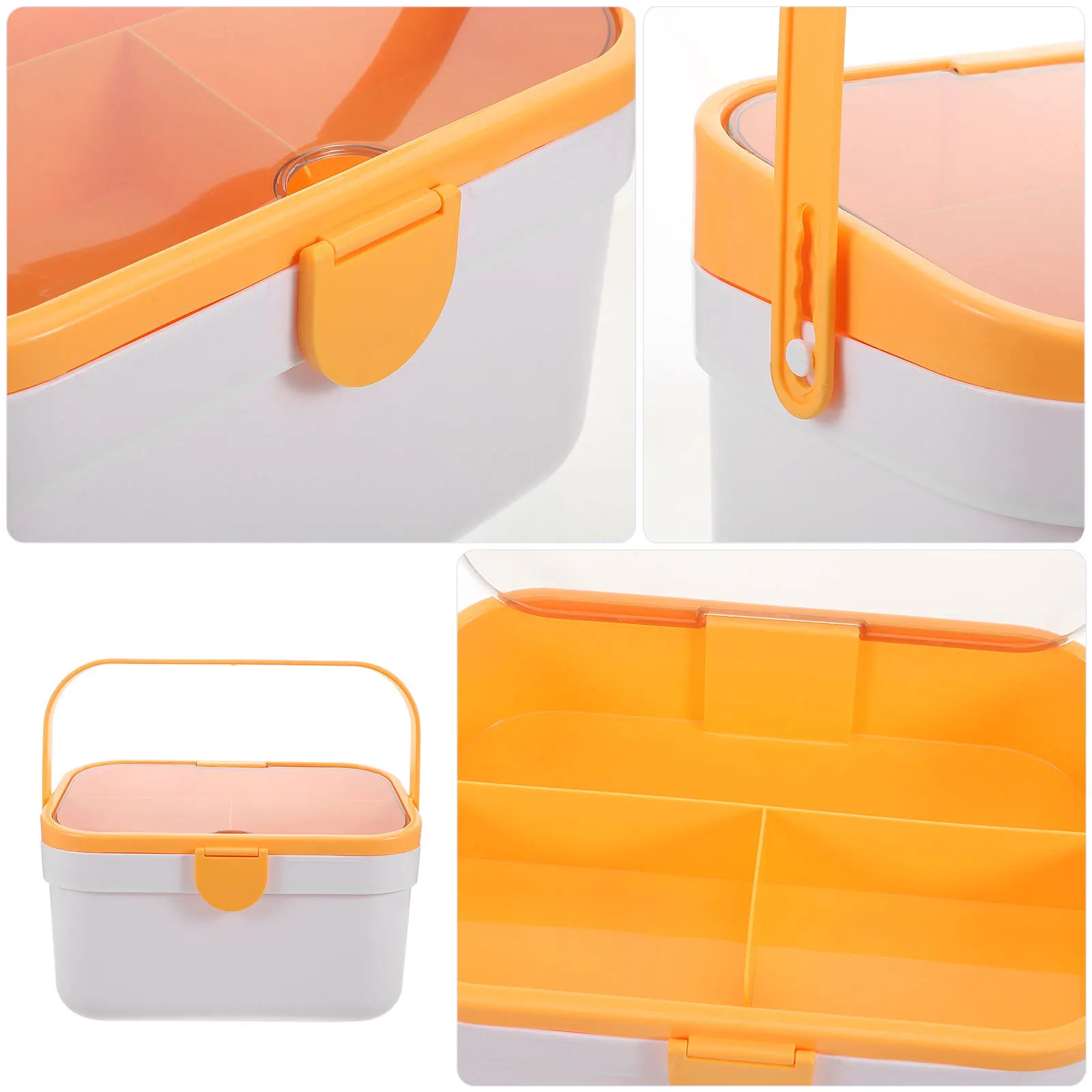 Large Capacity Medicine Storage Box Double Layer Compartments Portable Handle Home Travel Organizer Medical Supply Container
