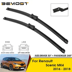 Car Wiper Blades For Renault Scenic MK4 2016-2018 Windshield Windscreen Front Window Blades 30