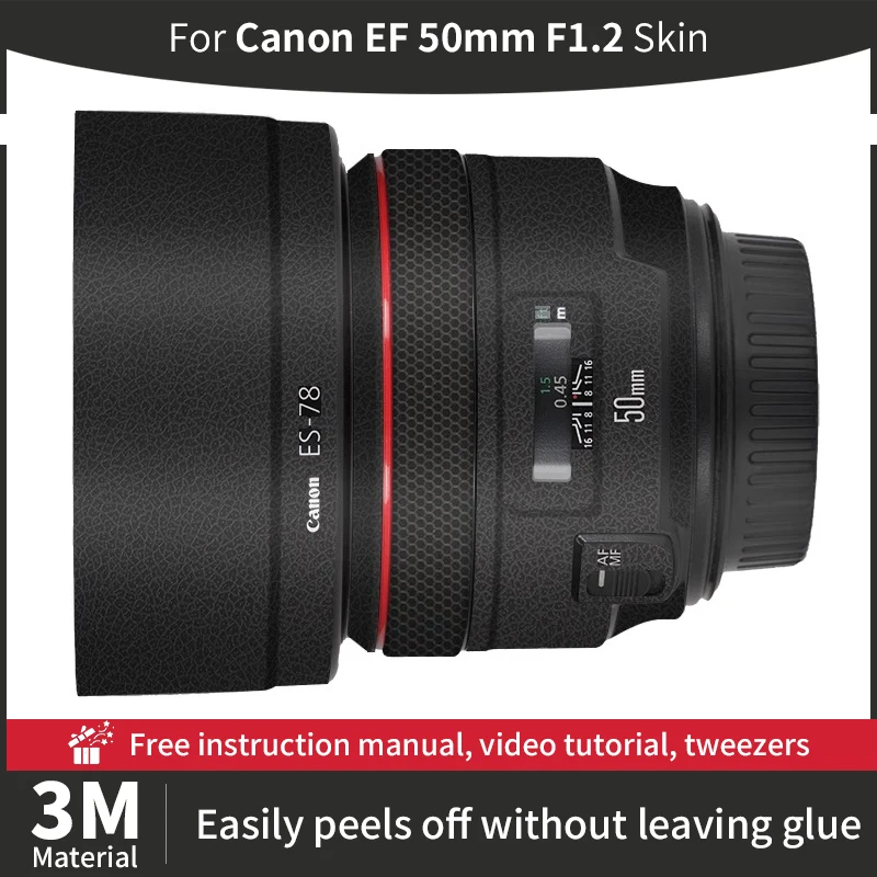 For Canon ef 50 f1 2 Skin Canon EF 50mm F1.2 USM Lens Skin Anti-scratch Camera Lens Sticker protective film