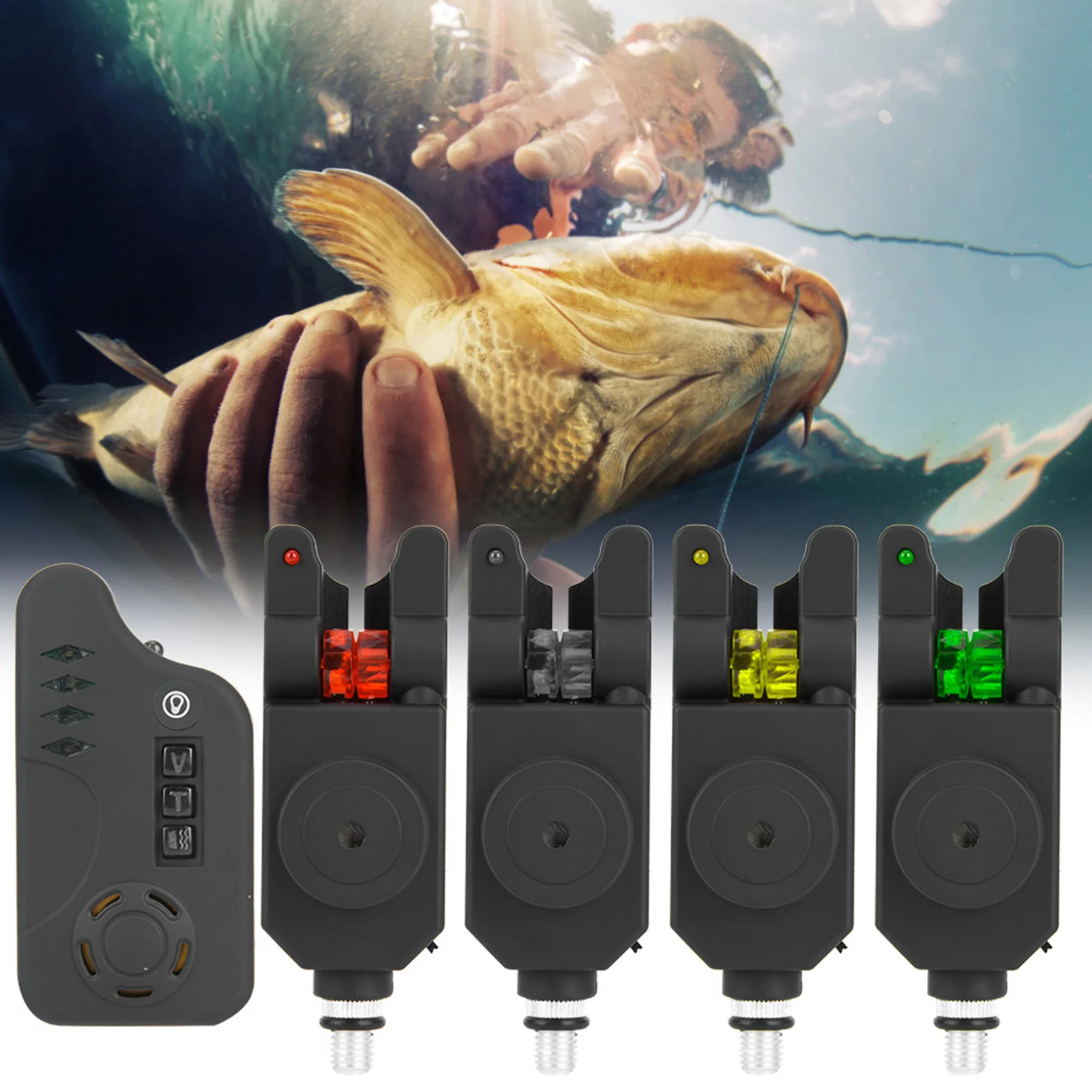 

ABS Plastic Fishing Electronic Fish Bite Alarm Finder Sound Alert Indicator Fishing Alarm Fishing Bite Alarm Light Fishing Alert
