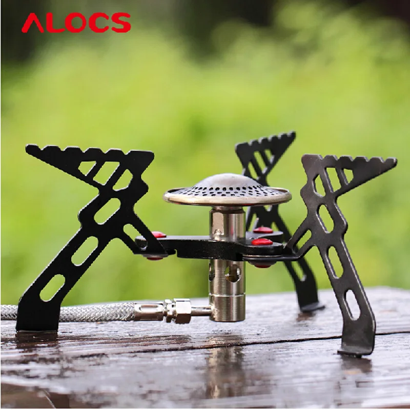 Alocs Portable Mini Gas Camping Split Stove Hiking Backpacking Cooking Picnic Furnace