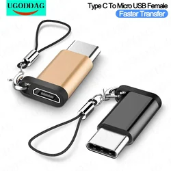 Conector Micro USB macho a tipo c hembra para Macbook Xiaomi, adaptador OTG a USB 3,0 para Samsung, convertidor USB C a Micro