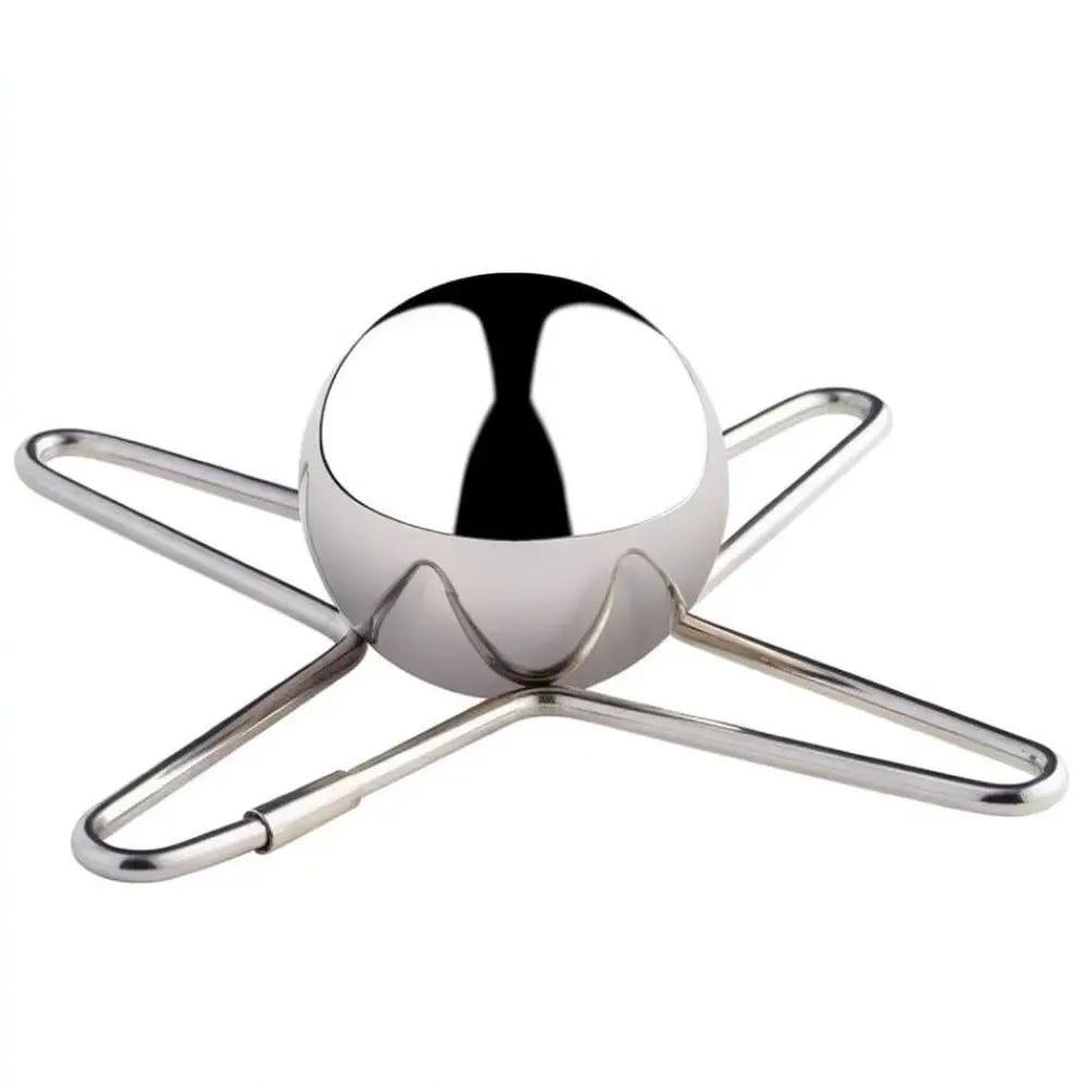 Metal Coffee Cooling Sphere Plus Triangle Base Reusable Stainless Steel Chiller Gadget For Iced Drinks Home Bar Gadgets