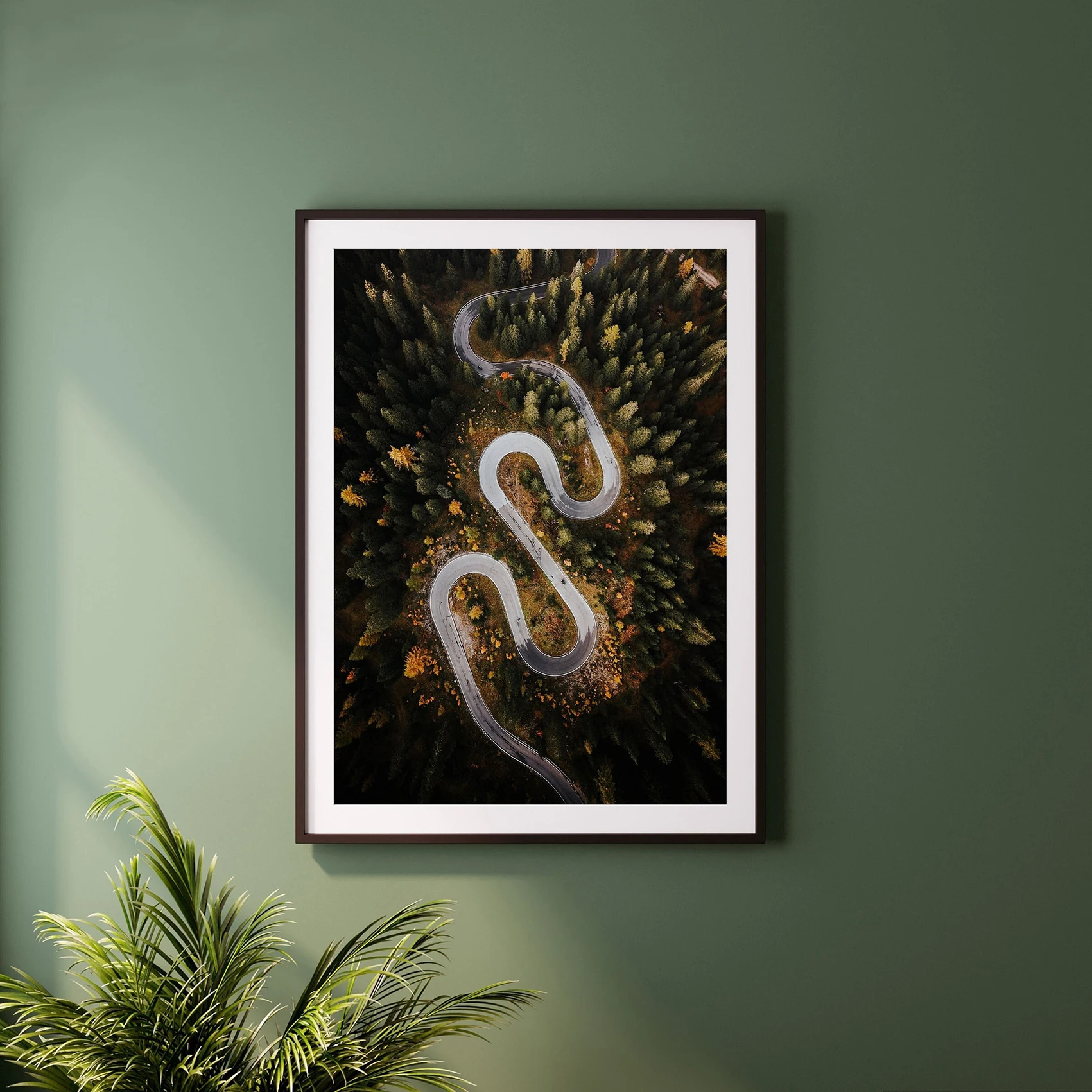 Passo Giau aerial photo print,road art of the Italian Dolomites,Passo Giau travel poster,home decor,gift for cycling enthusiasts