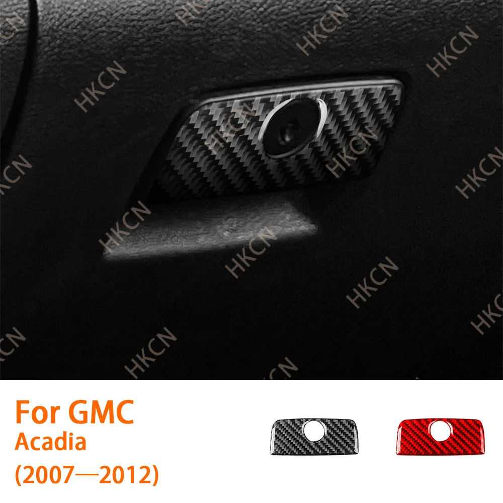

For GMC Acadia 2007—2012 Carbon Fiber Copilot Storage Box Hnadle Panel Car Accessories Interior Cover Trim Sticker Modification