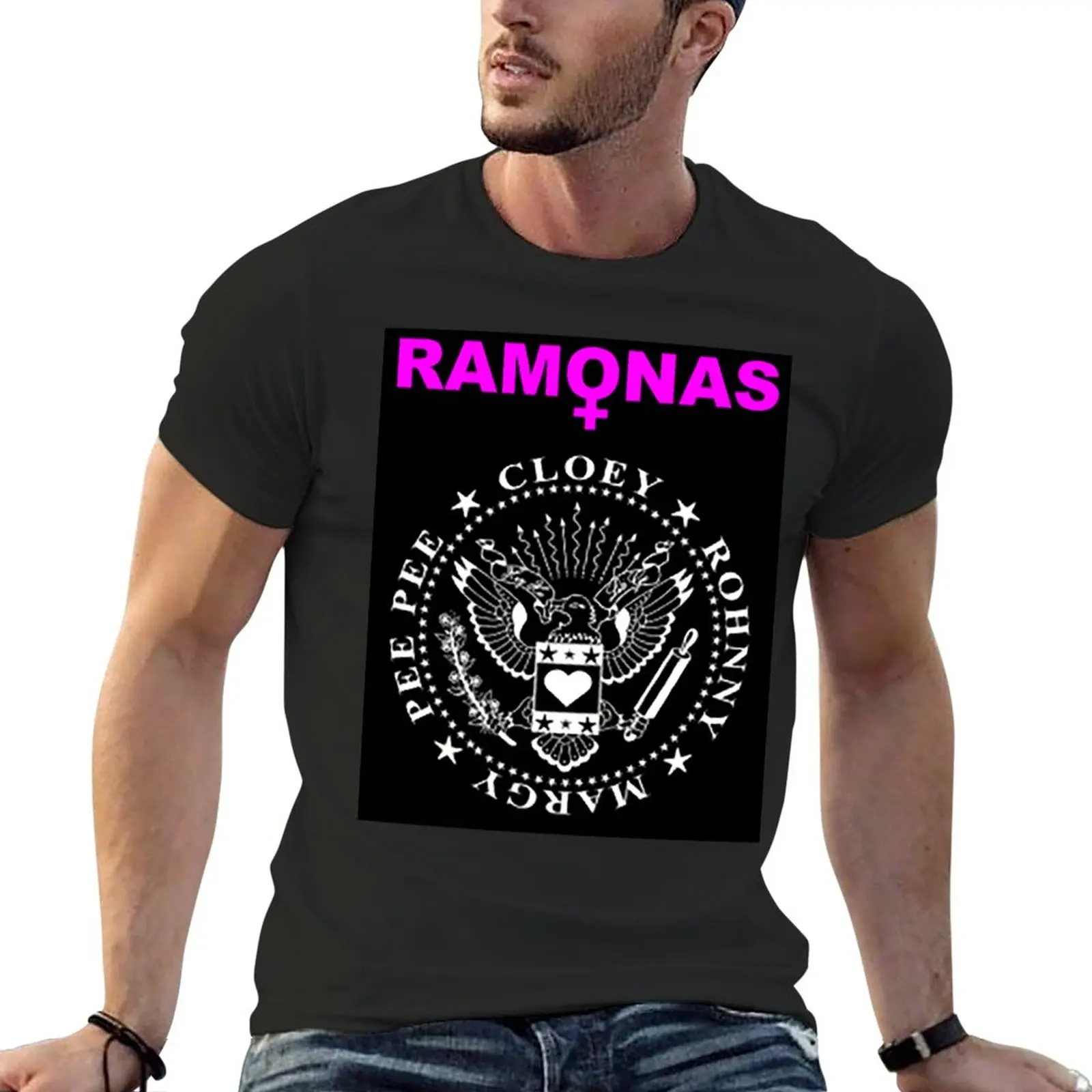 no The Ramonas via tour 2021 T-Shirt oversized aesthetic clothes plus size tops blacks mens t shirts