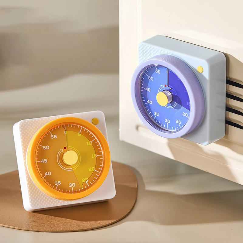 【Nice】Temporizador visual de 60 minutos, temporizador de cuenta regresiva, reloj de cuenta regresiva para material escolar, herramienta de estudio, herramienta de gestión del tiempo para el hogar y la oficina