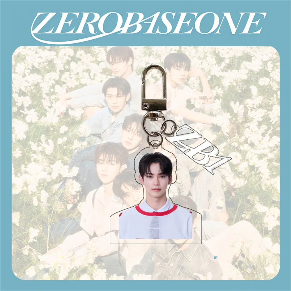 Kpop zb1 kcon Halbkörper Acryl Schlüssel bund Jungen Planet Schult asche Anhänger Ricky Zhanghao Vision Zero baseone Fans Sammlungen