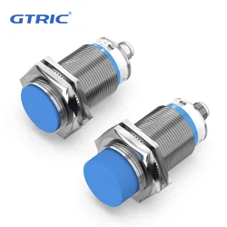 GTRIC Inductive Proximity Sensor M30 Series M12 4pins Plug-in Connector Type NPN PNP Flush Industrial Non-contact Metal Switch