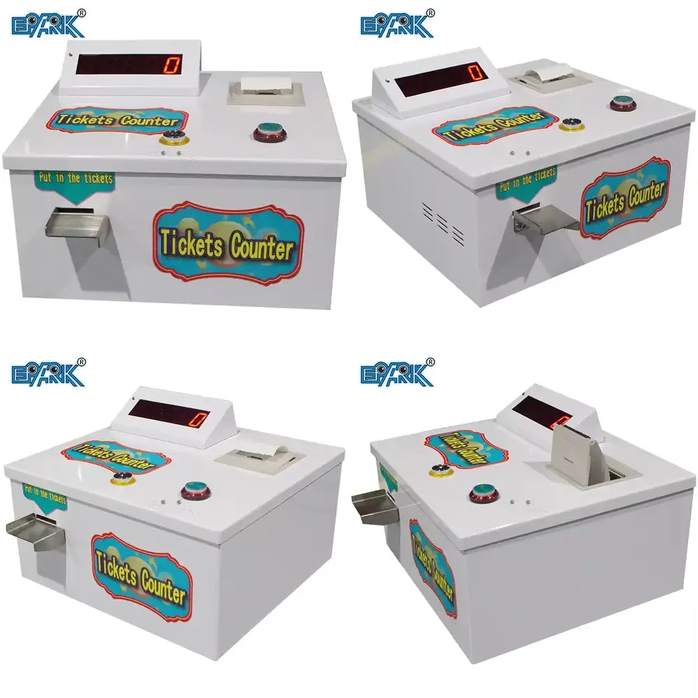 OEM White Arcade Game Machine with Ticket Counter and Lottery Ticket Function