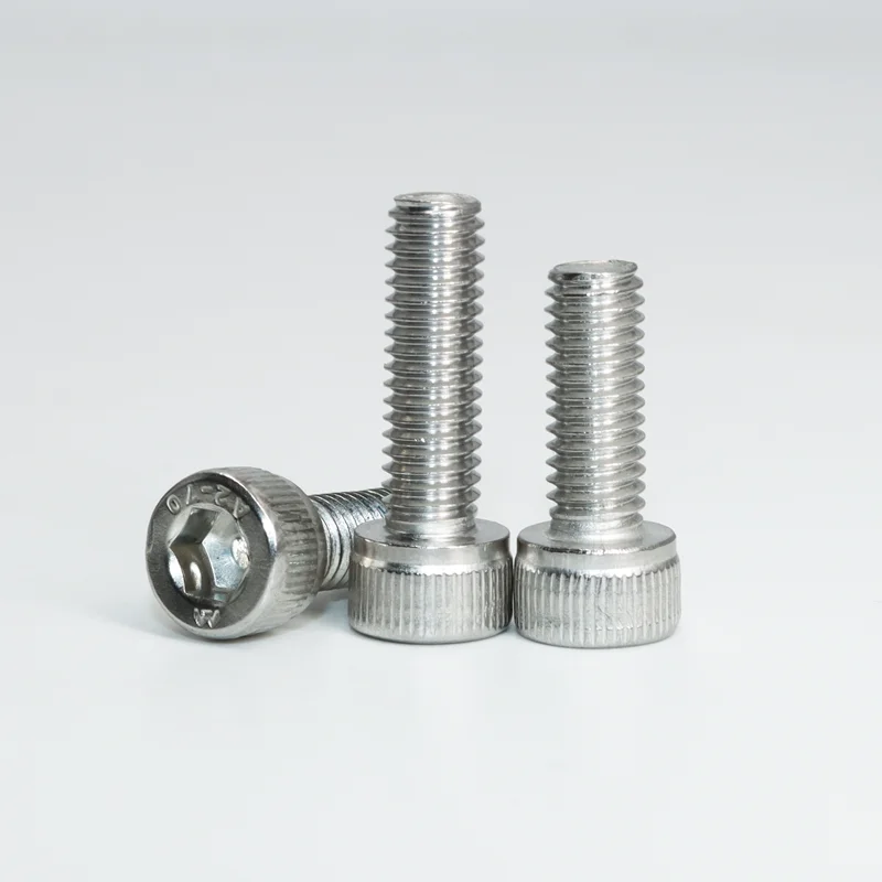 100p 304 Stainless Steel Hexagon Socket Head Cap Allen Screw M2 M2.5 M3 M4 M5 M6 Hex Cylindrical Head Car License Computer Bolt