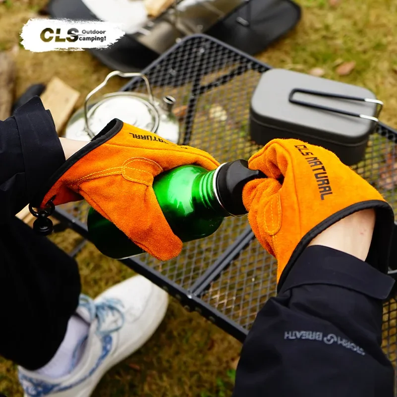 Heat Resistant BBQ Gloves, Cow - Fishing Gloves 评论和价格