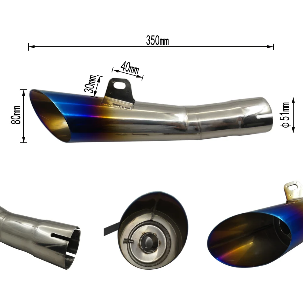 

Universal 36~51mm Motorcycle Exhaust Muffler Escape 250SB FU150 GSX-R150 GSR250S RM-Z250 GSX250R RM-Z250 V-Strom250 SV650X SV650