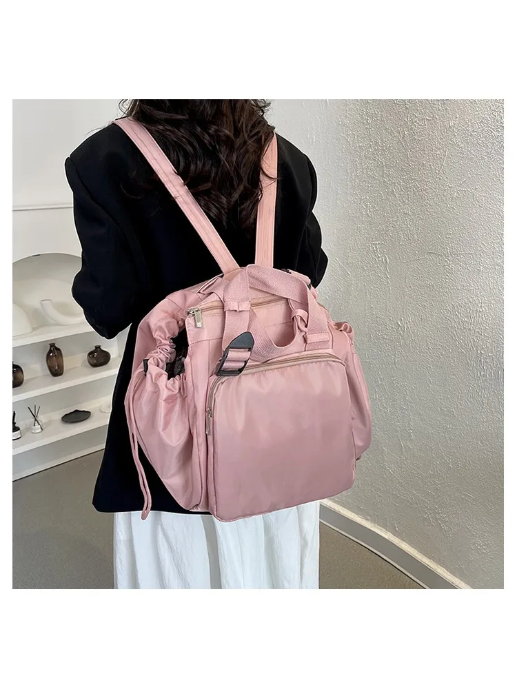 Nylon-Umhängetasche, einfarbig, modisch, vielseitig, tragbar, Mama-Tasche, große Kapazität, Reisetasche – Detail 18
