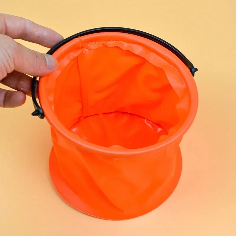 Folding Fishing Bucket Live Fish Box Outdoor Car Wash Bathroom Kitchen Fishing Bait Bucket Folding Bucket Fishing Kit view 5