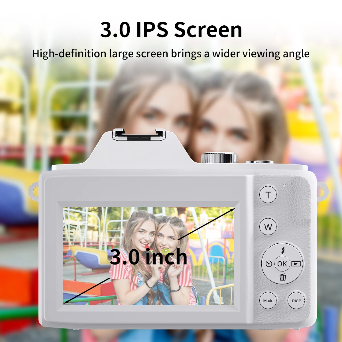 2026unique Newest HD 2.7K 6X Optical Zoom Digital Camera DSLR Camera 3.0'' IPS Screen -Shake Retro Vintage Camera for Photog