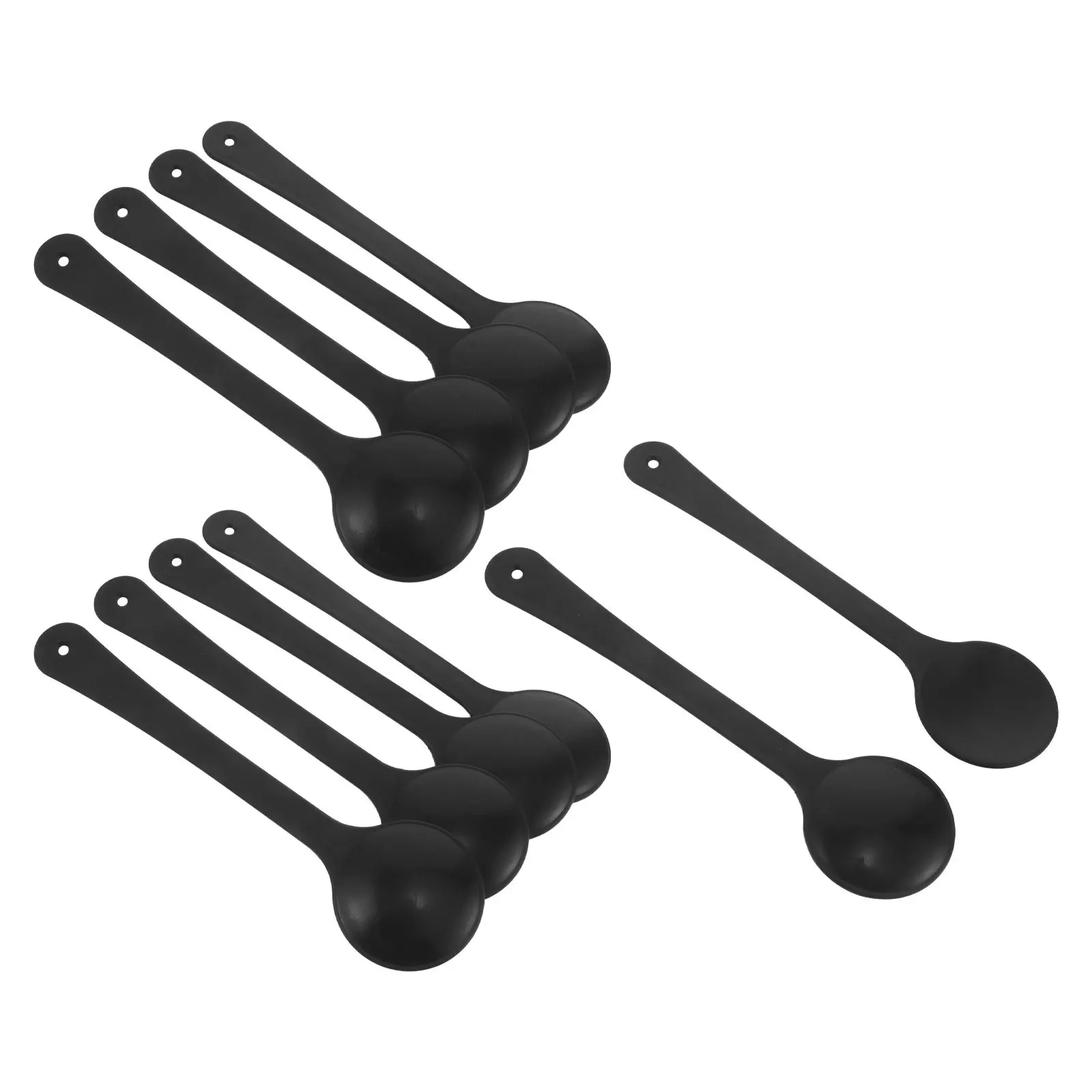 10Pcs Eye Cover for Vision Test Plastic Handheld Eye Exam Occluder Black Professional Occluder Tool for Optometry Clinic Use