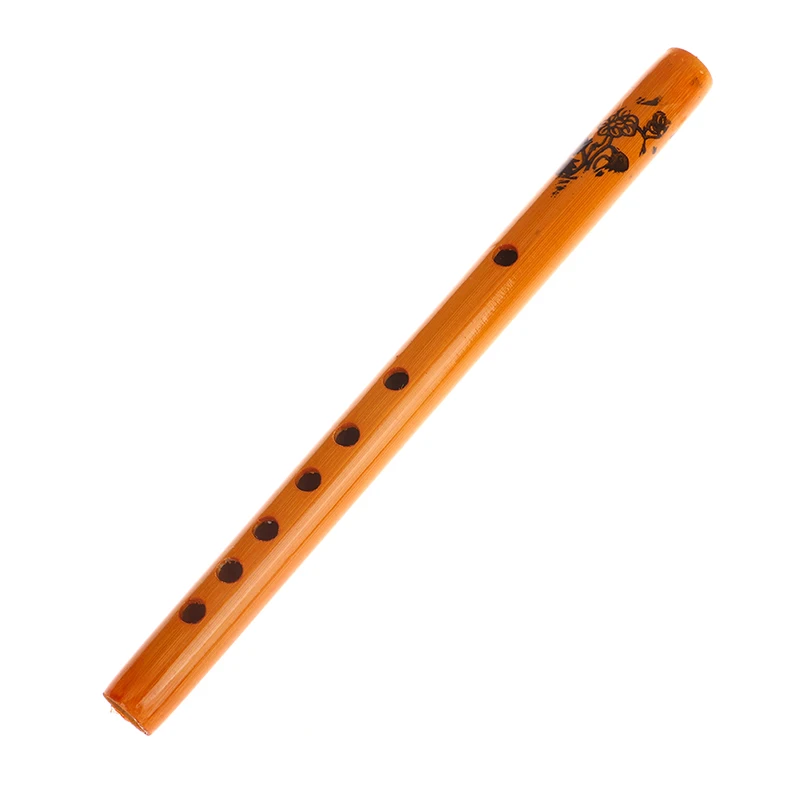 1Pc Chinese Traditional 6 Holes Bamboo Flute Vertical  Clarinet Student Musical Instrument Wooden Color Flute For Beginner'