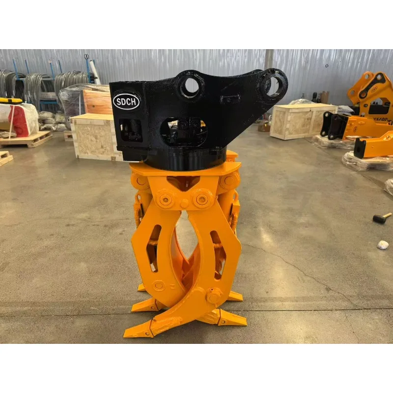 

Mini Excavator Hydraulic Rotating Wood Grapple Timber Wood Log Grab Log Grapple for 5-8 Ton Digger