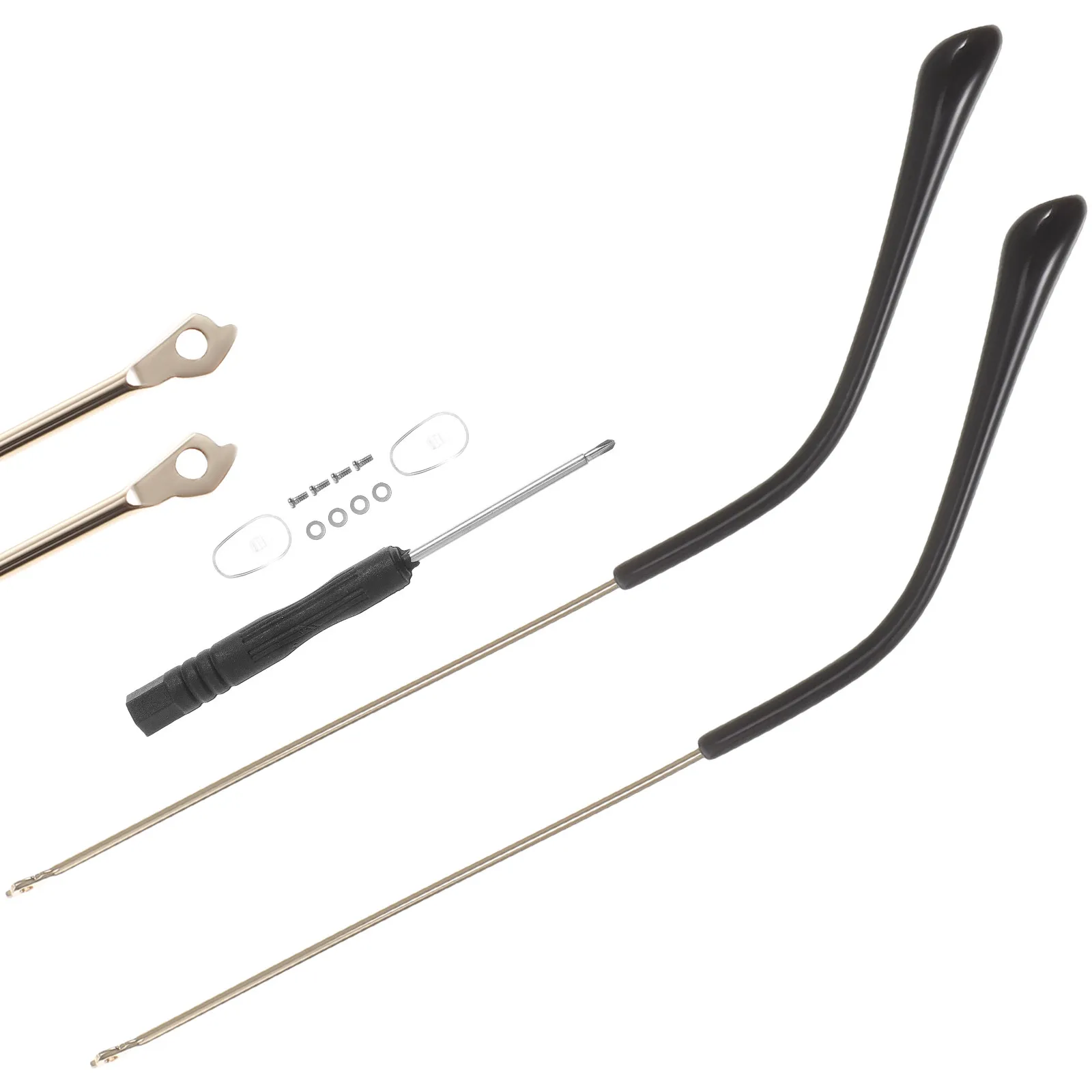 1Pair Metal Glasses Arm Legs Replacement Universal Lightweight Easy Install Eyeglasses Arms Accessories Repair Kit