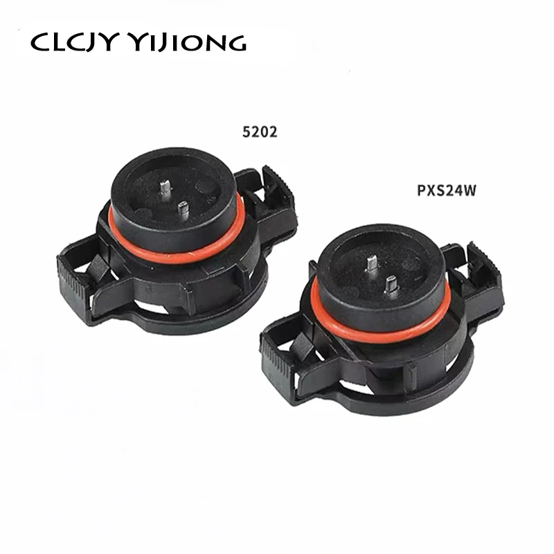 

1 set car H16 fog lamp modified LED connector PXS24W lamp holder conversion connector 5202 Automotive light converter plug