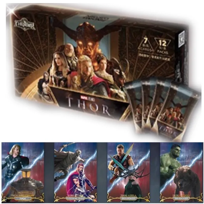 Marvel Card Thor Odinson Thor's Hammer Movie Thunder Series Bag Collectible Autograph Ticket Cards Children Toy Gifts