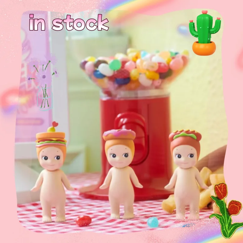 

Sonny Angel Snack Series Blind Box Kawaii Mini Figure Collectible Toy Healing Style Desktop Decor Creative Customized Toy Gifts