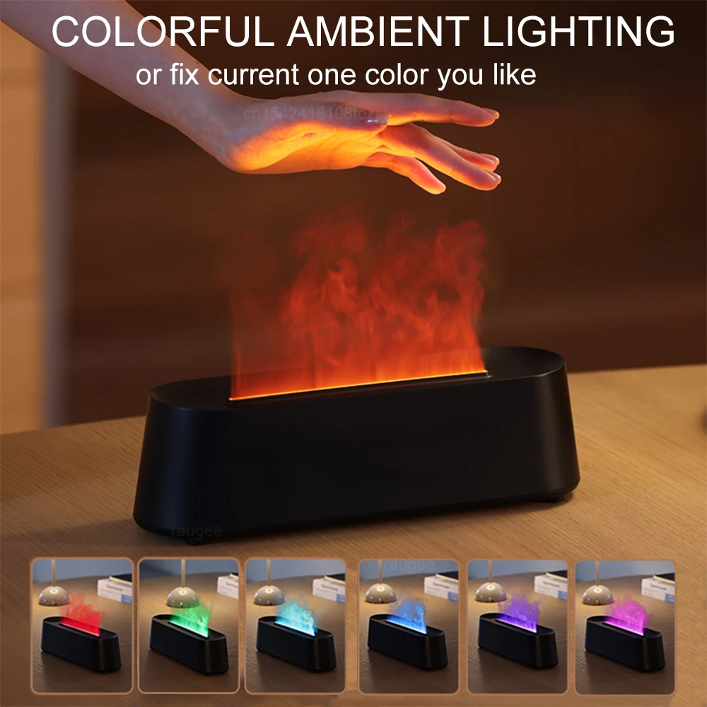 Aroma Humidifier USB Electric Air Humidifier for Household Bedroom Fragrance Essential Oil Diffuser with Colorful Night Light