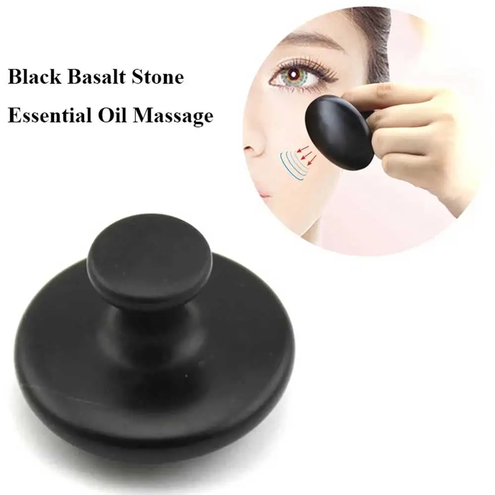 

1Pc Smooth Mushroom Shape Face Massage Stone Lava Basalt Hot Stone for Spa Massage Therapy Body Facial Massage Stone Tools