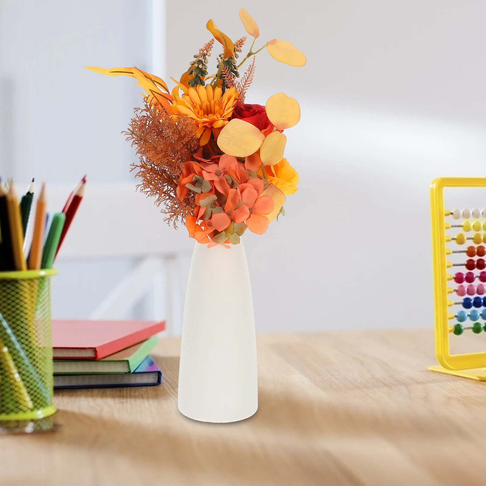 

1Pc Artificial Flower Arrangement Small Simulation Dandelion Autumn Bouquet Fake Flower Decor for Thanksgiving Home Plants