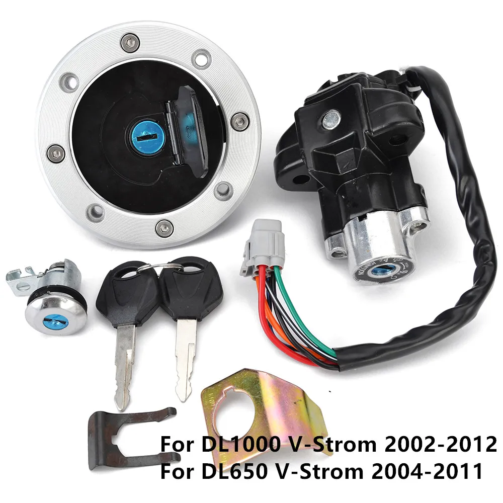 

Комплект ключей для топливного бака, замка зажигания и замка сиденья для Suzuki DL650 V-Strom 2004-2011, DL1000 V-Strom 2002-2012 (номера деталей: 37000-06860, 37000-06880)