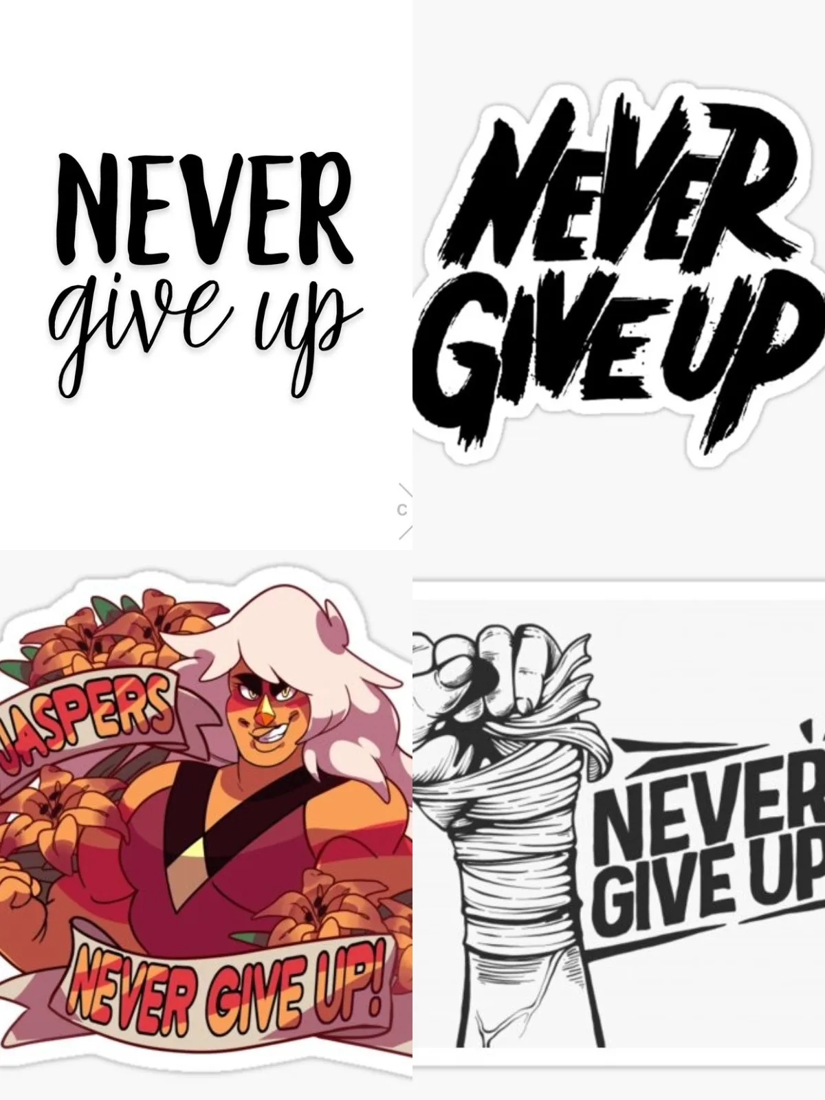 Never Give Up Life Inspiration Quote Vinyl Wall Art Sticker for Home Room Laptop Quote Window Macbook Wall Decals