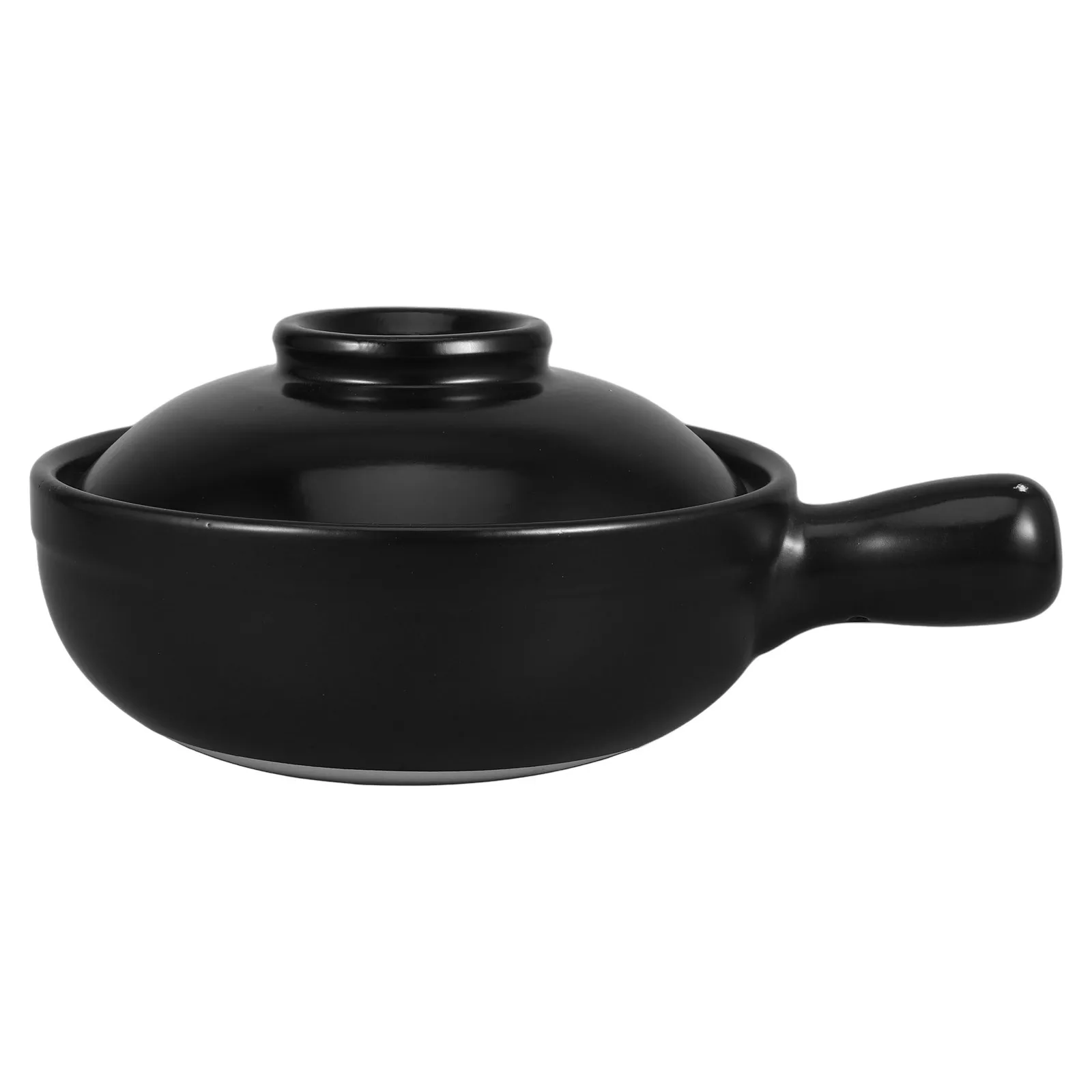 

900Ml Rice Clay Pot Traditional Chinese Stone Cookware for Delicious One Pot Meals Flavor Retaining Ceramic Cooking Casserole