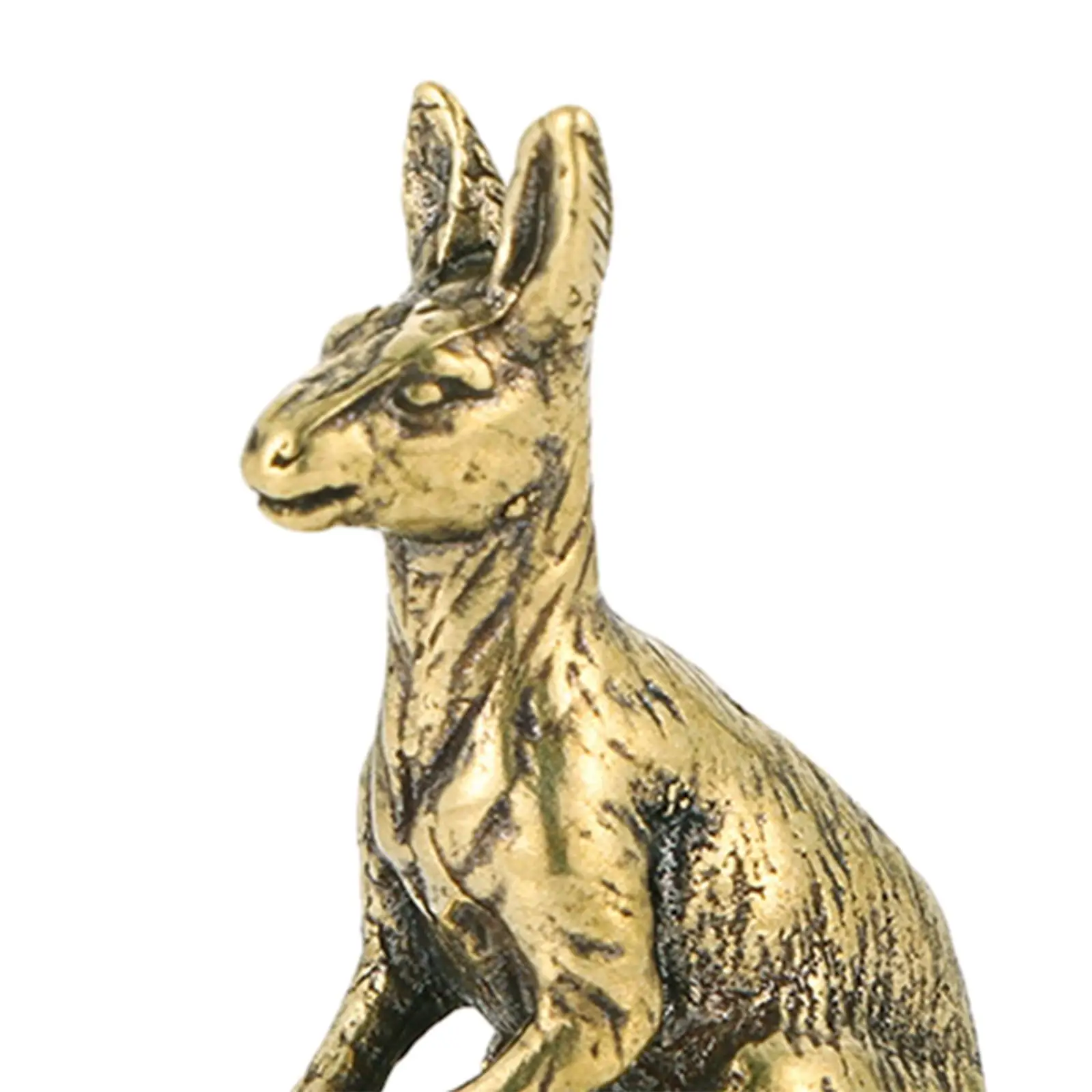 Mini Kangaroo Decor Kangaroo Statue Kangaroo Desk Decoration Bronze Kangaroo Ornament Kangaroo Sculpture for Bedroom Office