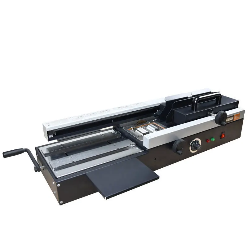 

LUKES T470 Commercial Desktop Hot Melt Glue Book Binding Machine Manual 4cm Jam-Proof 250 Books/Hour Classified Document