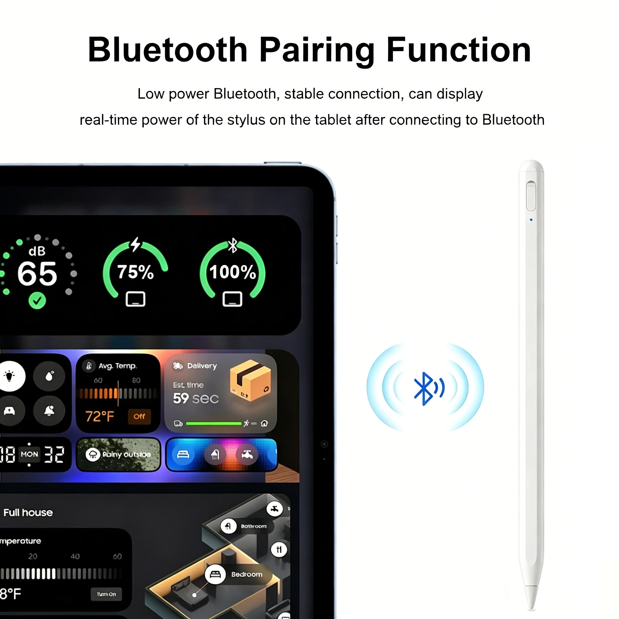 Bluetooth For Apple Pencil For iPad 11 A16 Air 11th M4 M3 M2 5 4 Stylus Pen 10 9 10th 9th Gen Pro 13 12.9 M5 Mini 7 6 Touch Pens