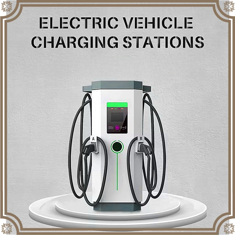 Fast EV Charging System 60KW to 120KW DC Floor Standing Station With 7 Inch Touch Screen For Commercial Public Use Customized