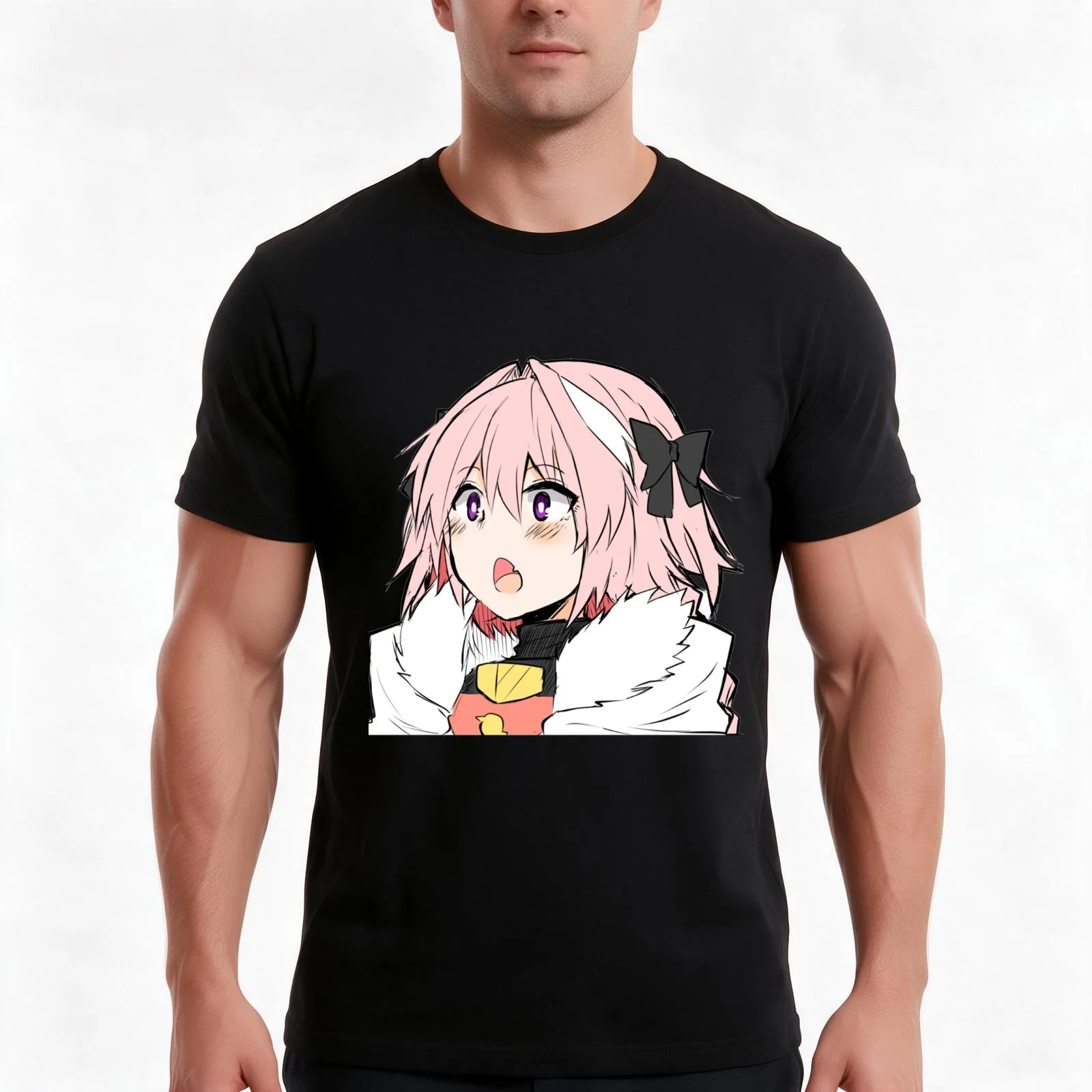 Astolfo T-Shirt, Summer Casual Cotton Tee, Oversized Streetwear Tops, Vintage Graphic Print, Loose Fit Short Sleeve, 100% Cotton