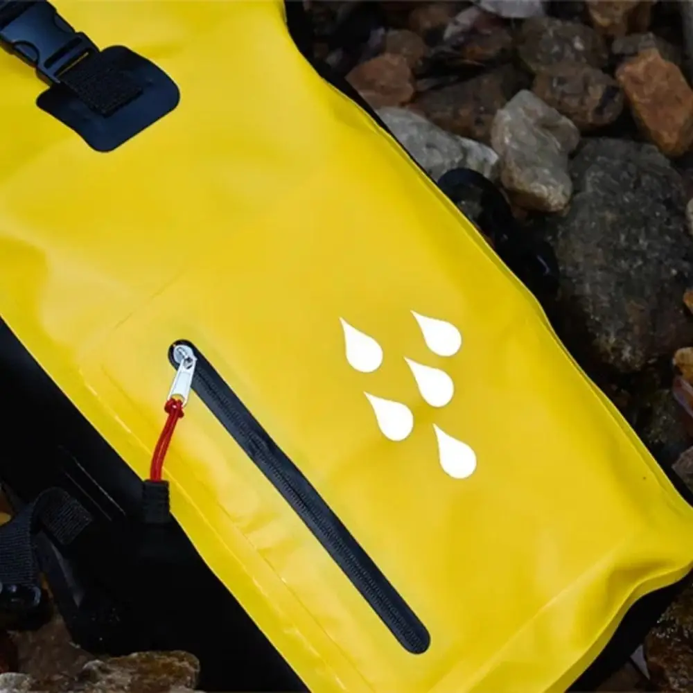 Portable 25L Waterproof Drift Bag IPX6 Rating 500D PVC Swimming Backpack Shoulder Strap Foldable Waterproof Bucket Bag Camping