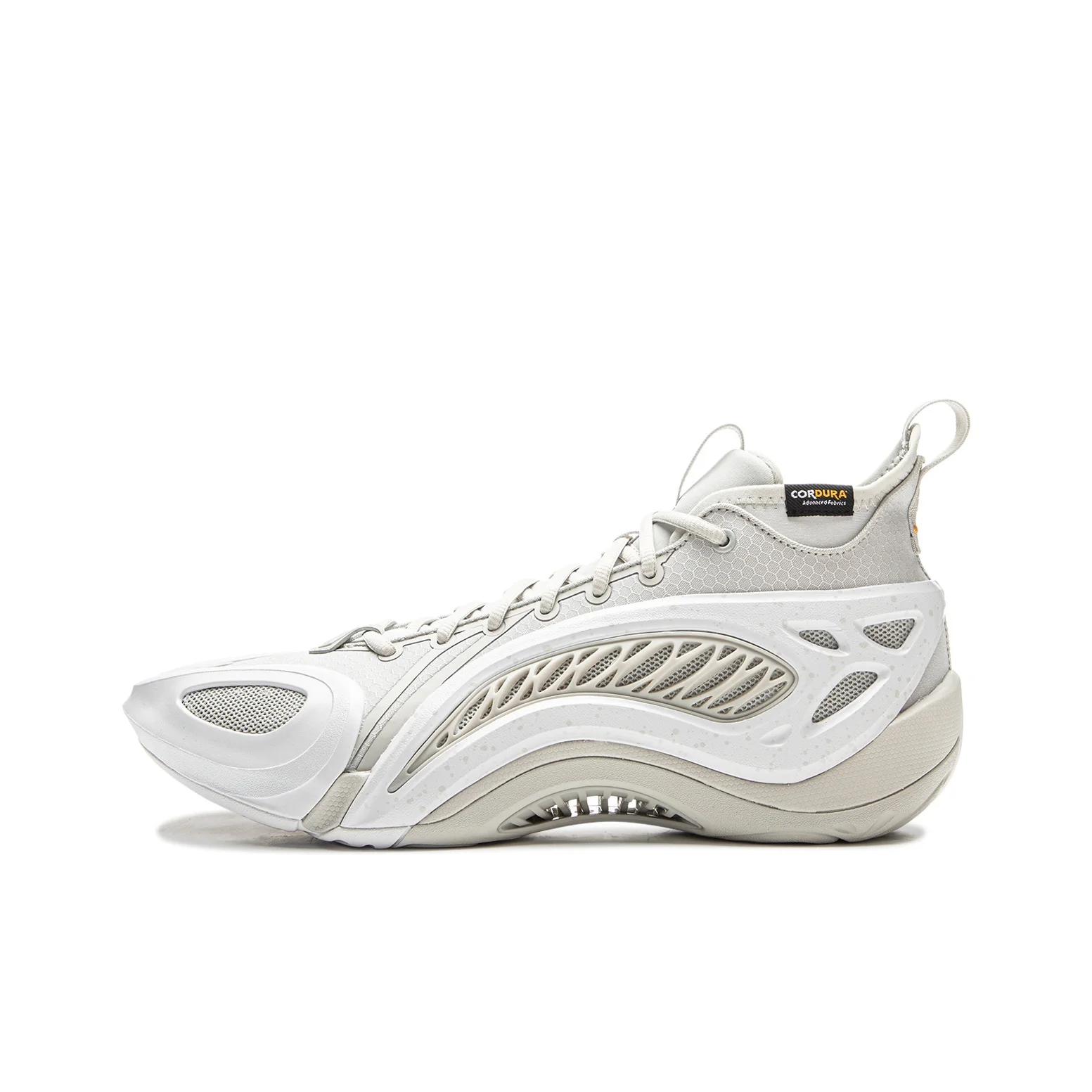 Li Ning BadFive Doom 1 Super Basketball Shoes Men's Mid Top Waterdrop Gray ABFV037-7