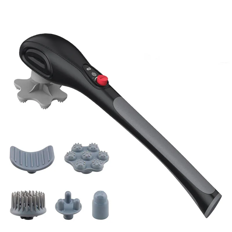 

4-Head Electric Massage Hammer Bone Vibration Cervical Massager Multifunction Body Acupuncture Massage Stick For Fatigue Relief